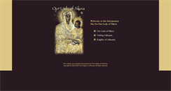 Desktop Screenshot of ourladyofsiluva.org