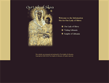 Tablet Screenshot of ourladyofsiluva.org
